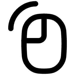 Left Click Icon from Flex Line - Free Set