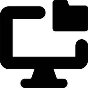 Local Storage Folder Icon from Core Solid - Free Set