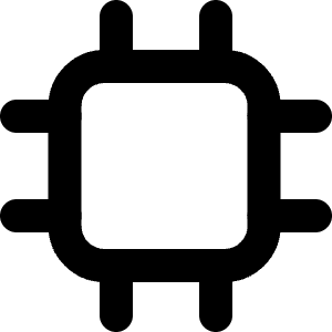 Micro Chip 1 Icon from Micro Line - Free Set