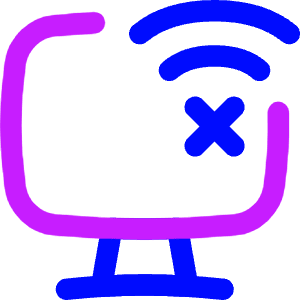 Monitor Error Icon from Flex Neon - Free Set