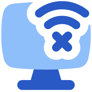 Monitor Error Icon from Flex Flat - Free Set