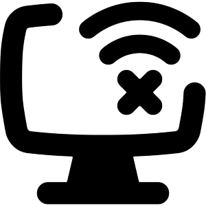 Monitor Error Icon from Flex Solid - Free Set