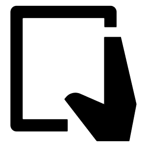 One Handed Holding Tablet Handheld Icon from Sharp Solid - Free Set