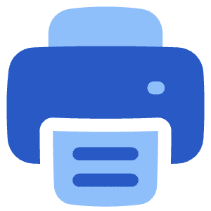 Printer Icon from Plump Flat - Free Set