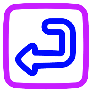 Return 3 Icon from Plump Neon - Free Set