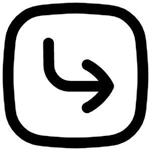 Return Square 2 Icon from Flex Line - Free Set