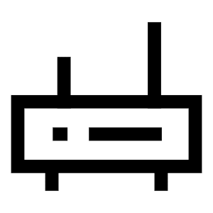 Router Wifi Network Icon from Sharp Line - Free Set