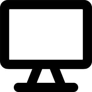 Screen 1 Icon from Micro Line - Free Set