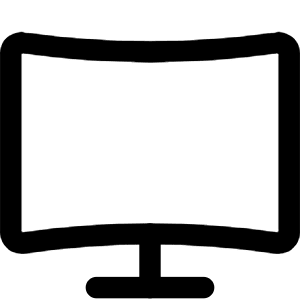Screen Curve Icon from Core Line - Free Set