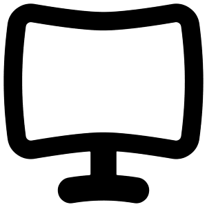 Screen Curve Icon from Flex Remix - Free Set