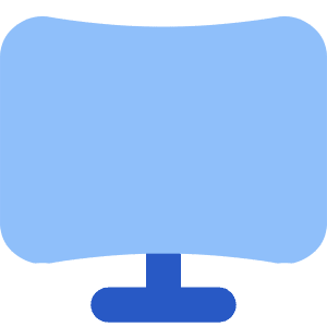 Screen Curve Icon from Core Flat - Free Set