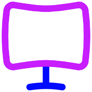 Screen Curve Icon from Flex Neon - Free Set