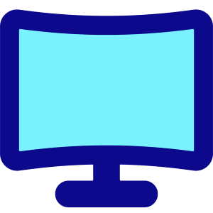 Screen Curve Icon from Core Pop - Free Set