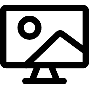 Screensaver Monitor Wallpaper Icon from Core Line - Free Set