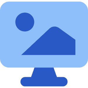 Screensaver Monitor Wallpaper Icon from Core Flat - Free Set