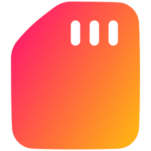 Sd Card Icon from Plump Gradient - Free Set