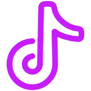 Tiktok Logo Icon from Plump Neon - Free Set