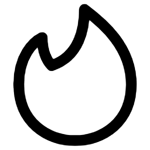 Tinder Icon from Core Line - Free Set