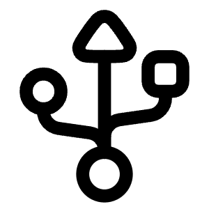 Usb Port Icon from Plump Line - Free Set