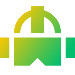 Virtual Reality Icon from Sharp Gradient- Free Set
