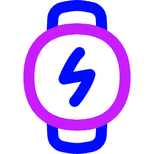 Watch Circle Charging Icon from Flex Neon - Free Set