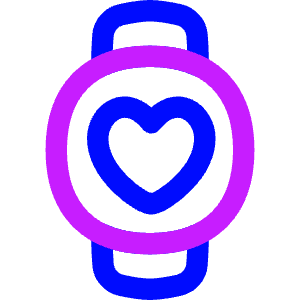 Watch Circle Heartbeat Monitor 1 Icon from Flex Neon - Free Set