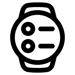 Watch Circle Menu Icon from Plump Line - Free Set