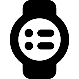 Watch Circle Menu Icon from Core Solid - Free Set