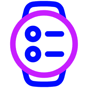 Watch Circle Menu Icon from Plump Neon - Free Set
