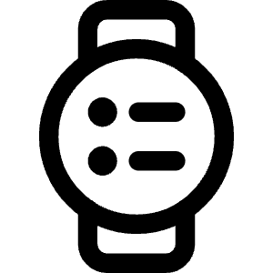 Watch Circle Menu Icon from Core Line - Free Set