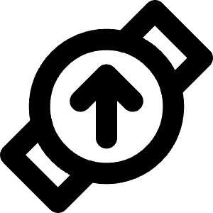 Watch Circle Upload Icon from Micro Line - Free Set