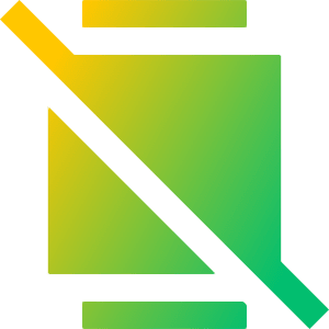Watch Square Disable Icon from Sharp Gradient- Free Set