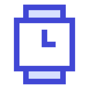 Watch Square Time Icon from Sharp Duo - Free Set