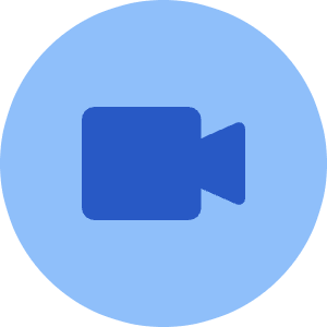 Webcam Video Circle Icon from Core Flat - Free Set