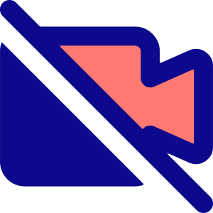 Webcam Video Off Icon from Core Pop - Free Set