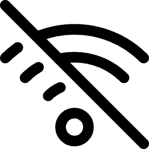Wifi Disabled Icon from Core Line - Free Set