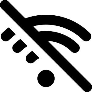 Wifi Disabled Icon from Core Solid - Free Set