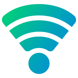 Wifi Signal Full Icon from Plump Gradient - Free Set