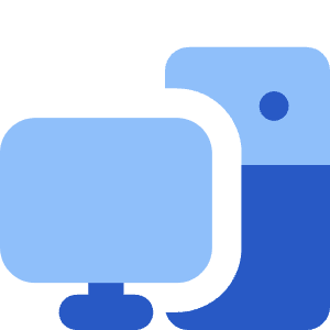 Computer Pc Desktop Icon from Core Flat Set