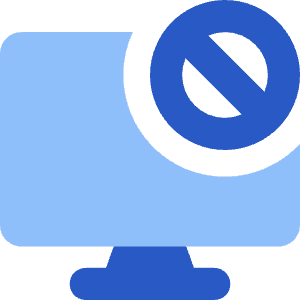 Desktop Block Icon from Core Flat Set