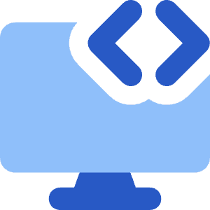 Desktop Code Icon from Core Flat Set