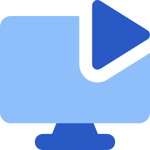 Desktop Display Live Tv Icon from Core Flat Set