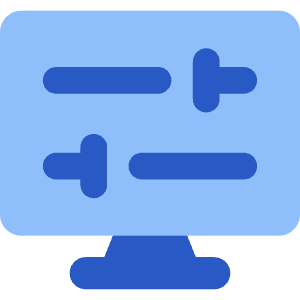 Desktop Display Settings Icon from Core Flat Set