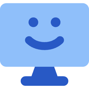 Desktop Emoji Icon from Core Flat Set