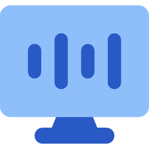 Desktop Equalizer Icon from Core Flat Set
