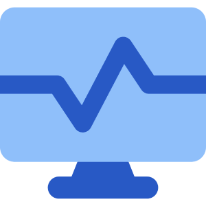 Desktop Monitor Browse Activity Performance Icon from Core Flat Set