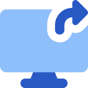 Desktop Screen Share Icon from Core Flat Set