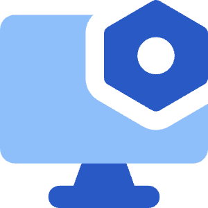 Desktop Setting Bolt Nut Icon from Core Flat Set