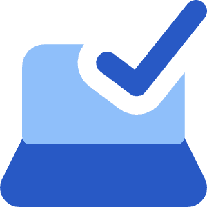Laptop Check Validate Icon from Core Flat Set