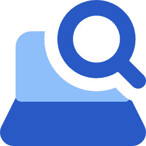 Laptop Search Icon from Core Flat Set